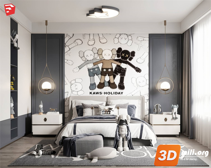 Children Room Scenes Skp FIles 